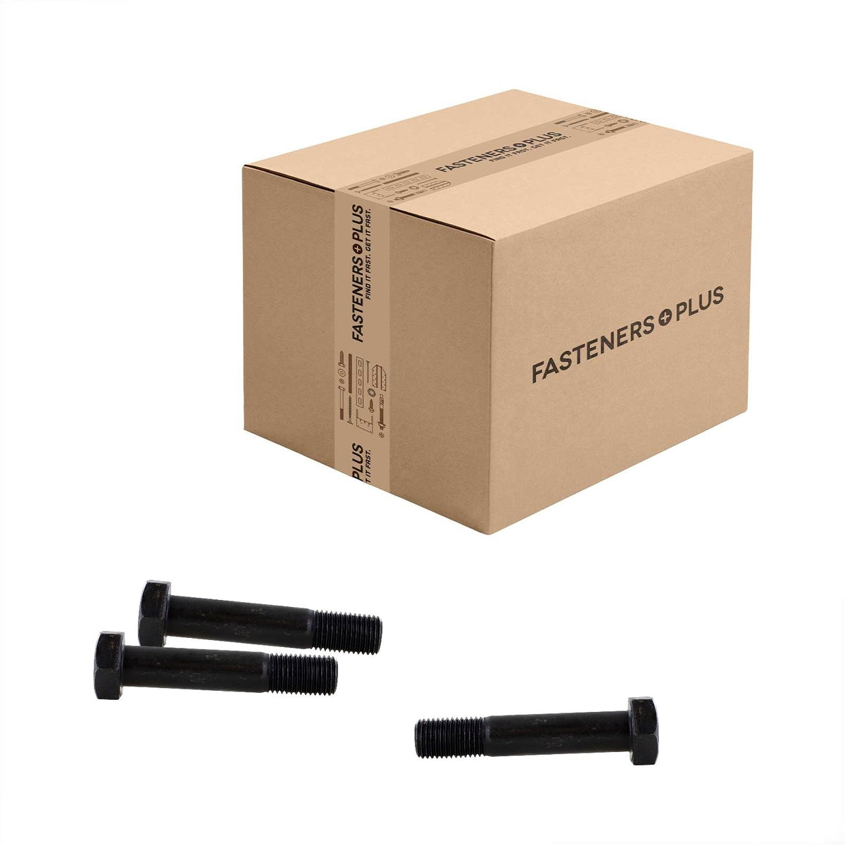 Conquest 1-1/4" x 6-1/2" A325 Type 1 Heavy Hex Structural Bolt, Plain - Carton of 65