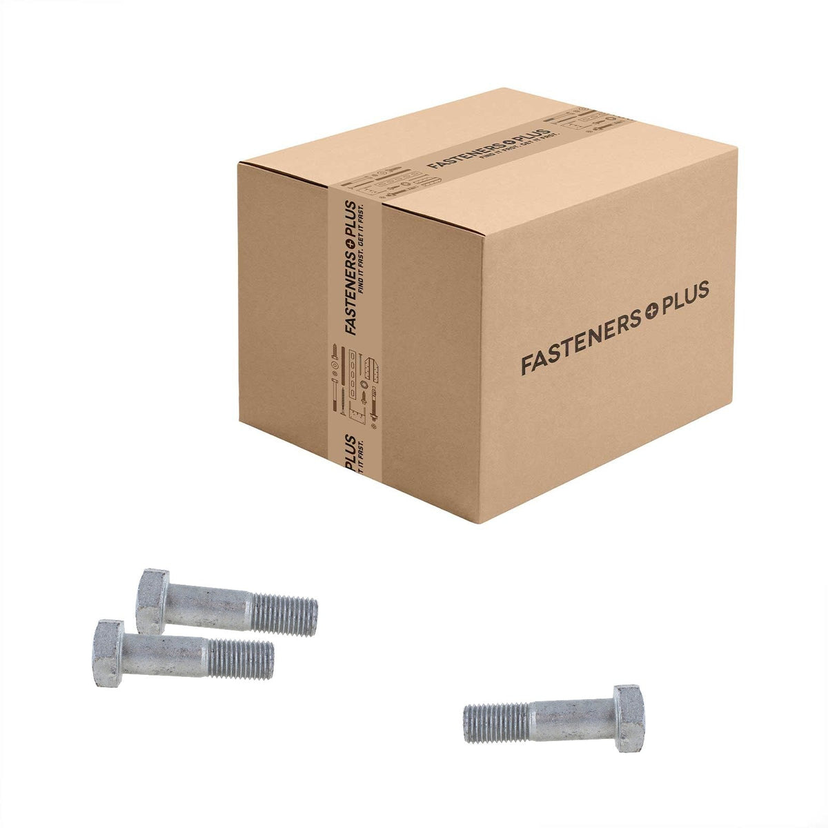Conquest 1-1/4" x 4-3/4" A325 Type 1 Heavy Hex Structural Bolt, Hot Dip Galvanized - Carton of 85