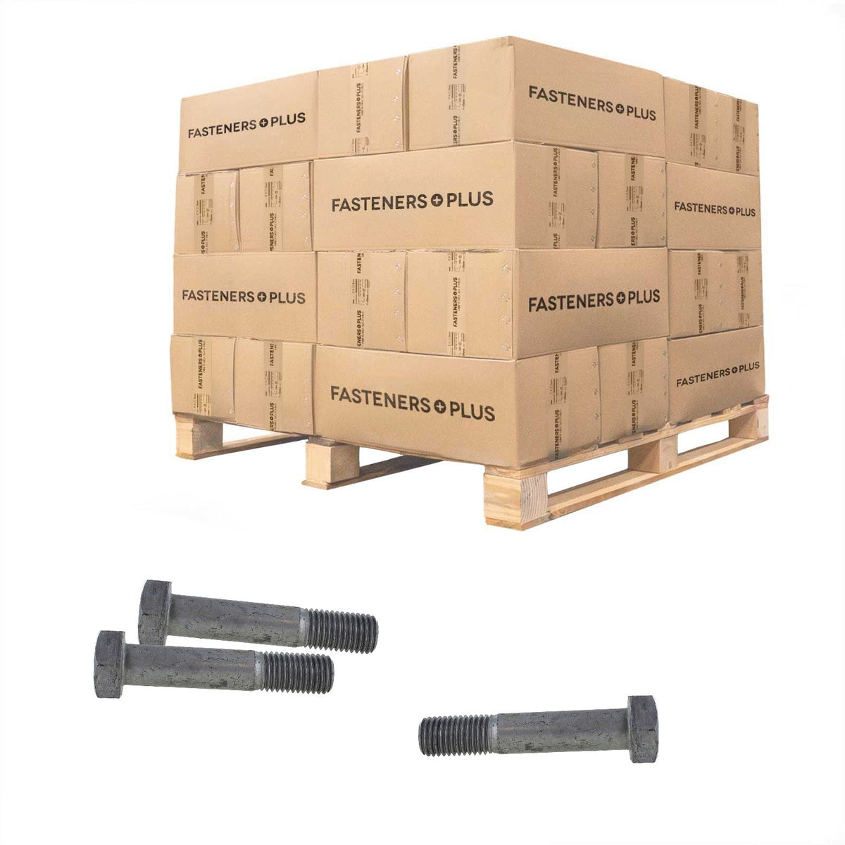 Conquest 1-1/8" x 5-3/4" A325 Type 1 Heavy Hex Structural Bolt, Hot Dip Galvanized - Pallet of 765