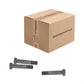 Conquest 1-1/8" x 5-3/4" A325 Type 1 Heavy Hex Structural Bolt, Hot Dip Galvanized - Carton of 85