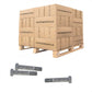 Conquest 1-1/8" x 6" A325 Type 1 Heavy Hex Structural Bolt, Hot Dip Galvanized - Pallet of 765