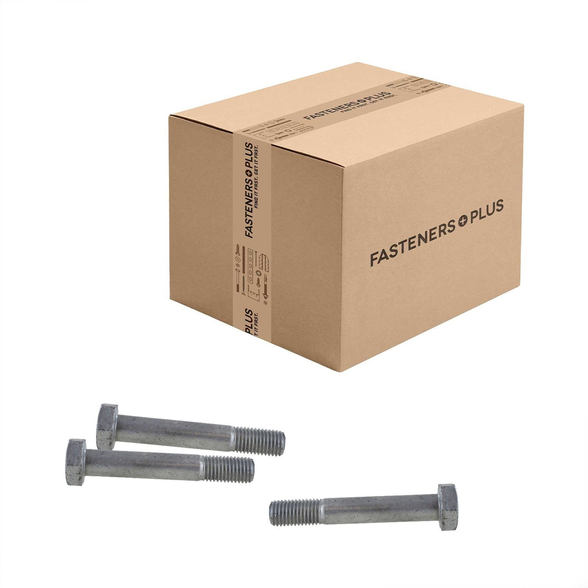 Conquest 3/4" x 5" A325 Type 1 Heavy Hex Structural Bolt, Hot Dip Galvanized - Carton of 260