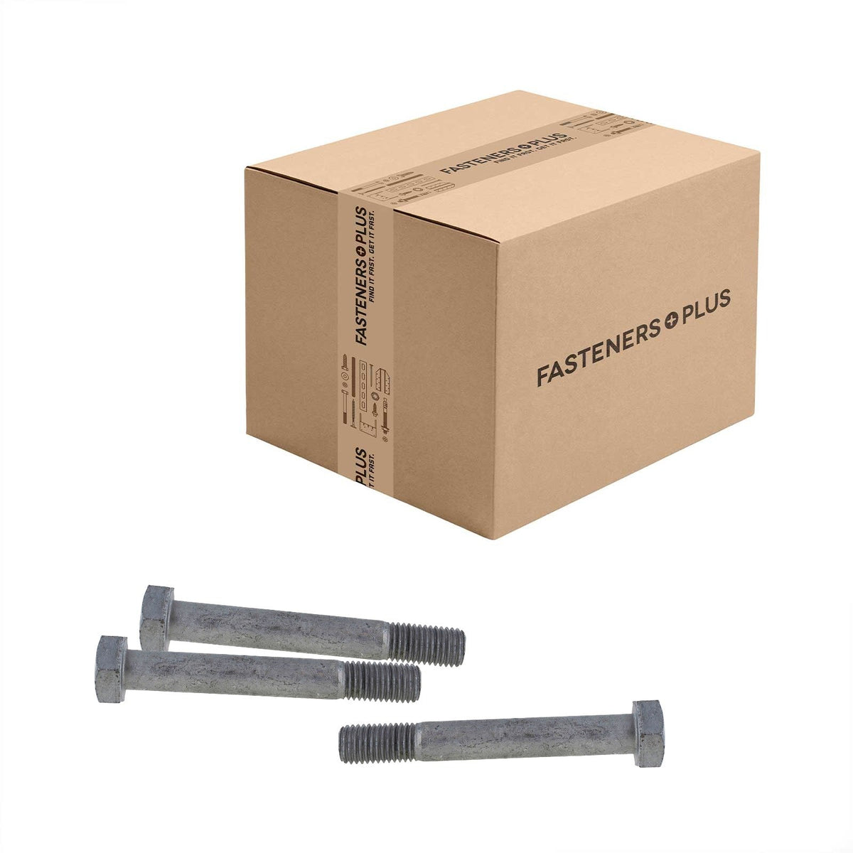 Conquest 3/4" x 5-1/2" A325 Type 1 Heavy Hex Structural Bolt, Hot Dip Galvanized - Carton of 240