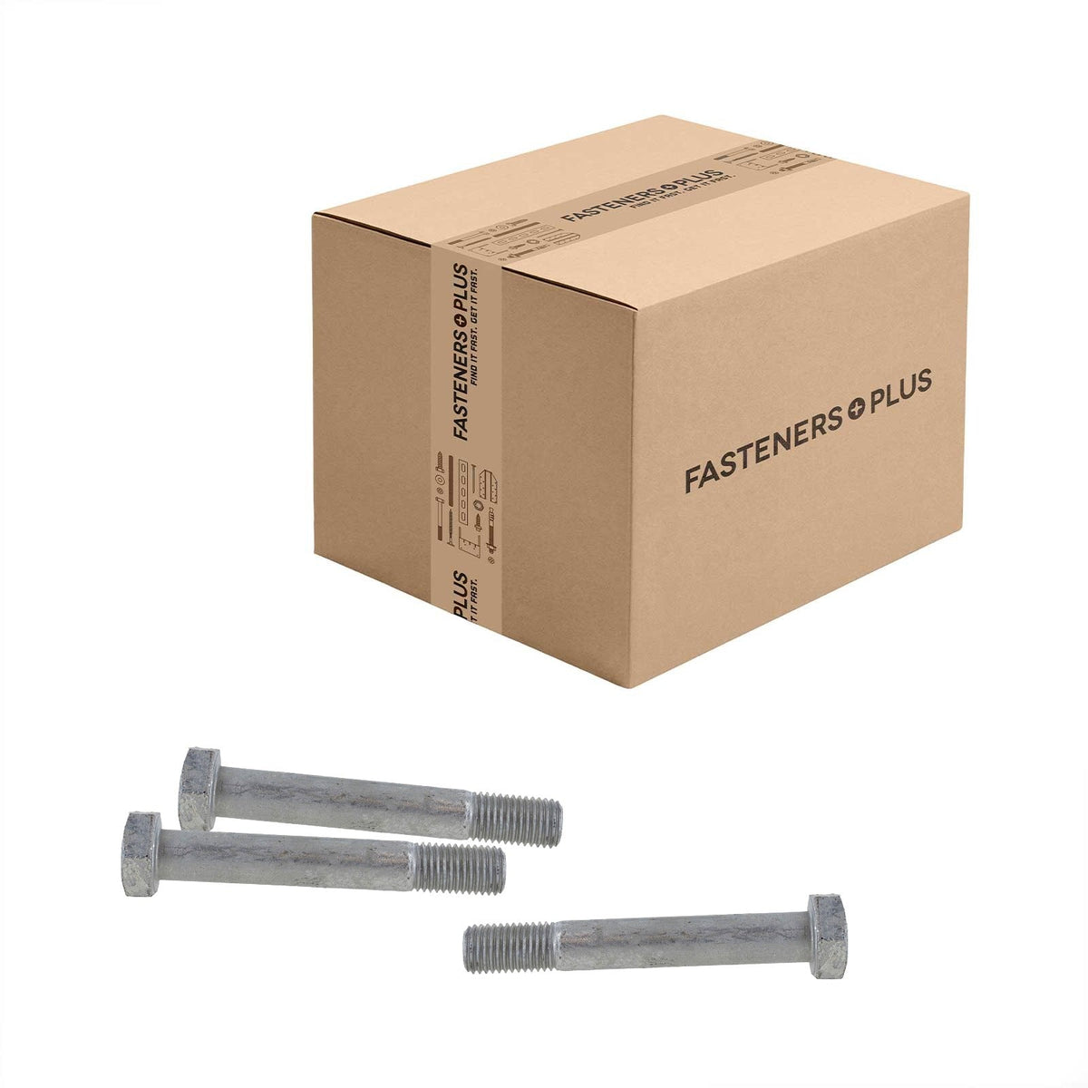 Conquest 7/8" x 6" A325 Type 1 Heavy Hex Structural Bolt, Hot Dip Galvanized - Carton of 160
