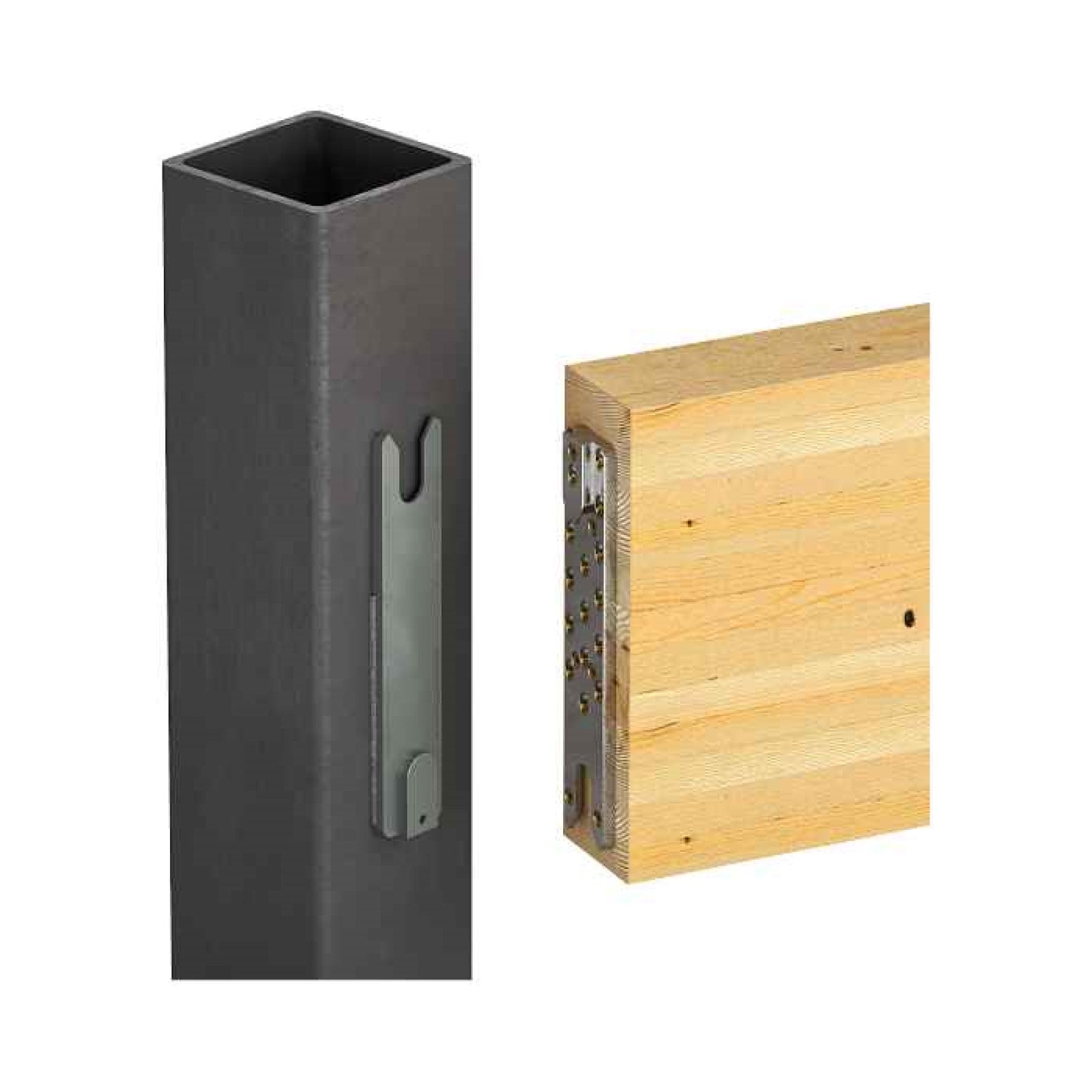 Simpson Strong-Tie 3" x 15 3/8" Electrogalvanized Concealed Beam Hanger - Gray Paint