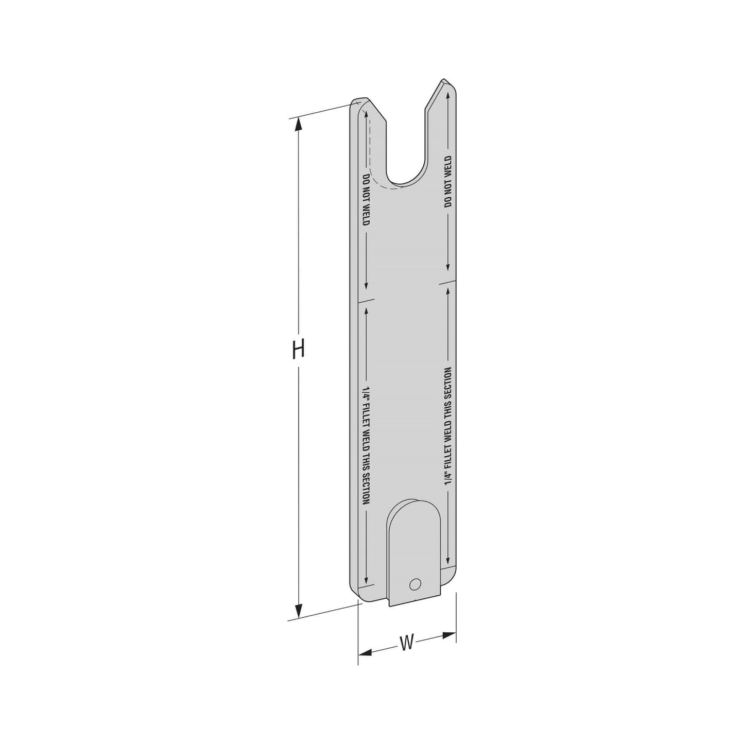 Simpson Strong-Tie 3" x 15 3/8" Electrogalvanized Concealed Beam Hanger - Gray Paint