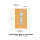 Simpson Strong-Tie 3" x 15 3/8" Electrogalvanized Concealed Beam Hanger - Gray Paint