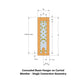 Simpson Strong-Tie 3" x 15 3/8" Electrogalvanized Concealed Beam Hanger - Gray Paint