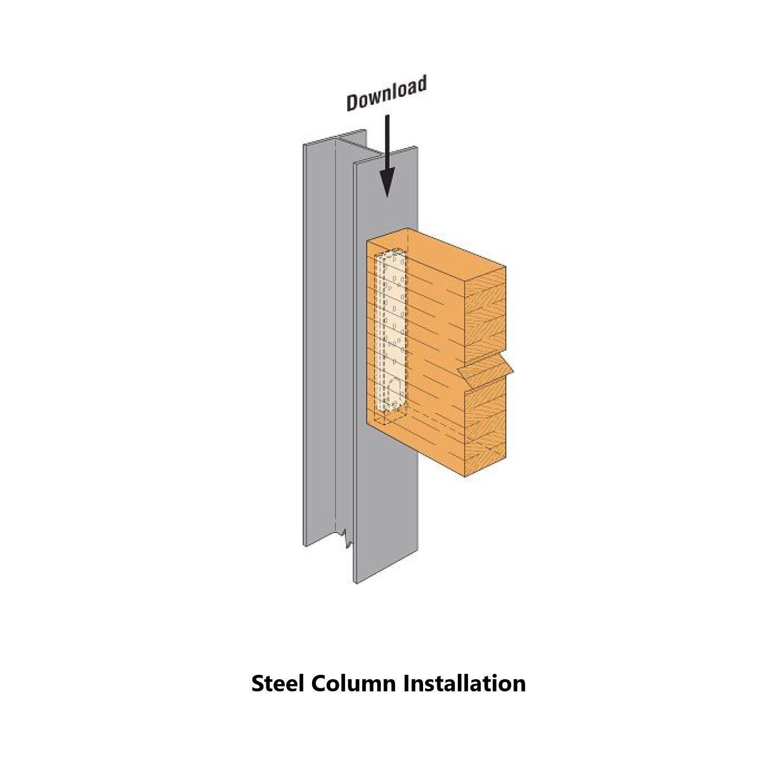 Simpson Strong-Tie 3" x 15 3/8" Electrogalvanized Concealed Beam Hanger - Gray Paint