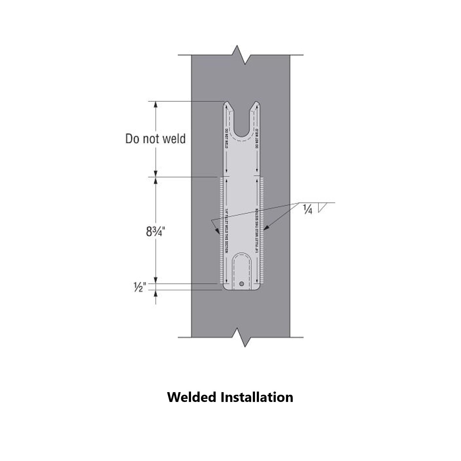 Simpson Strong-Tie 3" x 15 3/8" Electrogalvanized Concealed Beam Hanger - Gray Paint