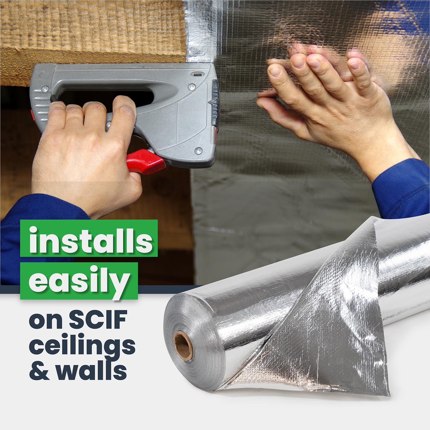 rFoil 1800 Ultra NT SCIF Barrier - Solid, 4' x 125' (500 sq ft