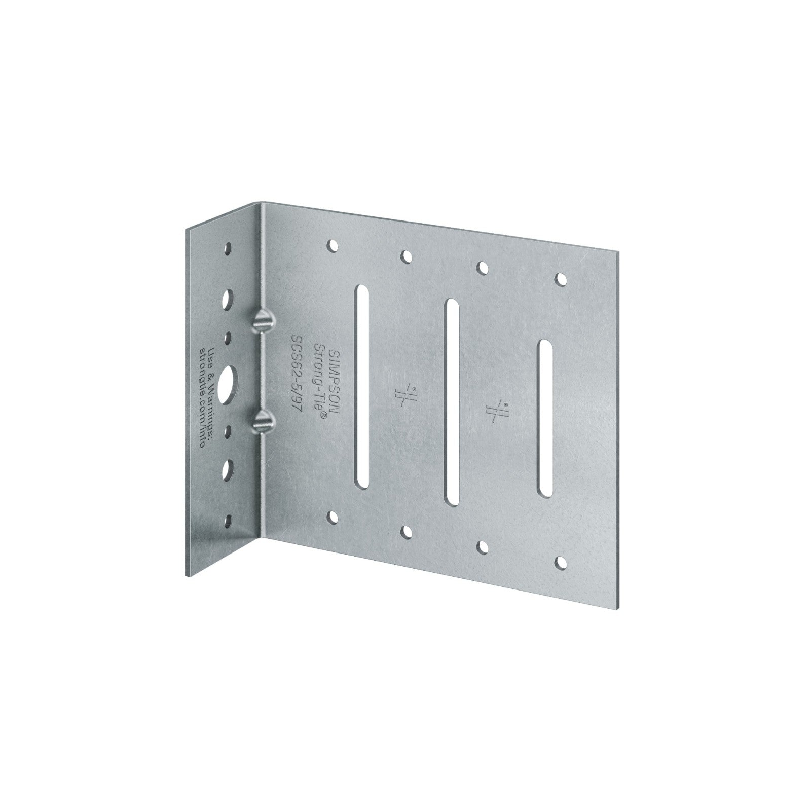Simpson SCS62-5/68-KT25 Seismic Bypass Framing Connector - G90 Galvanized, Pkg 25