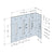 Simpson SCS62-5/68-KT25 Seismic Bypass Framing Connector - G90 Galvanized, Pkg 25