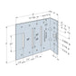 Simpson SCS62-5/68-KT25 Seismic Bypass Framing Connector - G90 Galvanized, Pkg 25