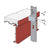 Simpson SCS62-5/68-KT25 Seismic Bypass Framing Connector - G90 Galvanized, Pkg 25