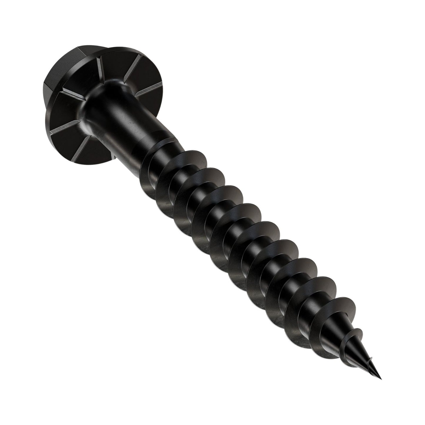 Simpson Strong-Tie SD10112DBBR50 #10 x 1-1/2" Connector Screw Hex Drive - Double Barrier Black | Qty. 50