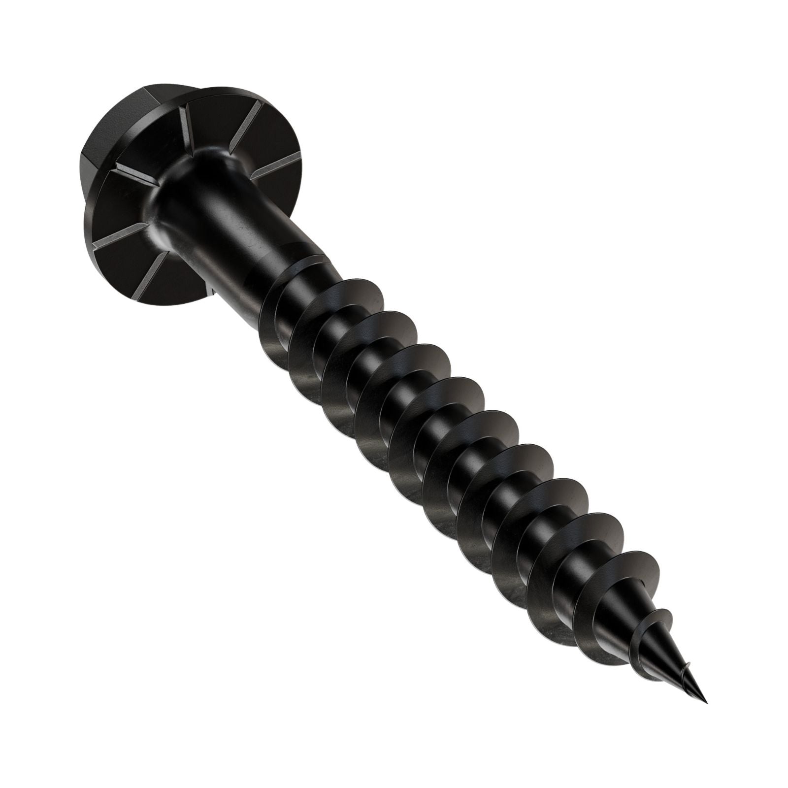 Simpson Strong-Tie SD10112DBBR50 #10 x 1-1/2" Connector Screw Hex Drive - Double Barrier Black | Qty. 50