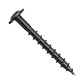Simpson Strong-Tie #9 x 1-1/2" Outdoor Accents Wafer-Head Connector screw - Double Barrier Coating, Black | Qty. 50 