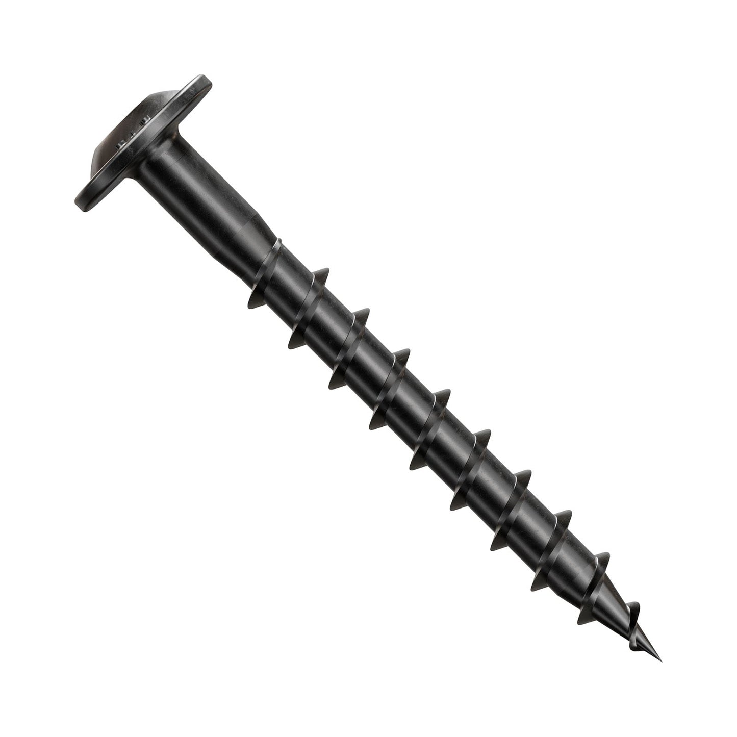 Simpson Strong-Tie #9 x 1-1/2" Outdoor Accents Wafer-Head Connector screw - Double Barrier Coating, Black | Qty. 50 