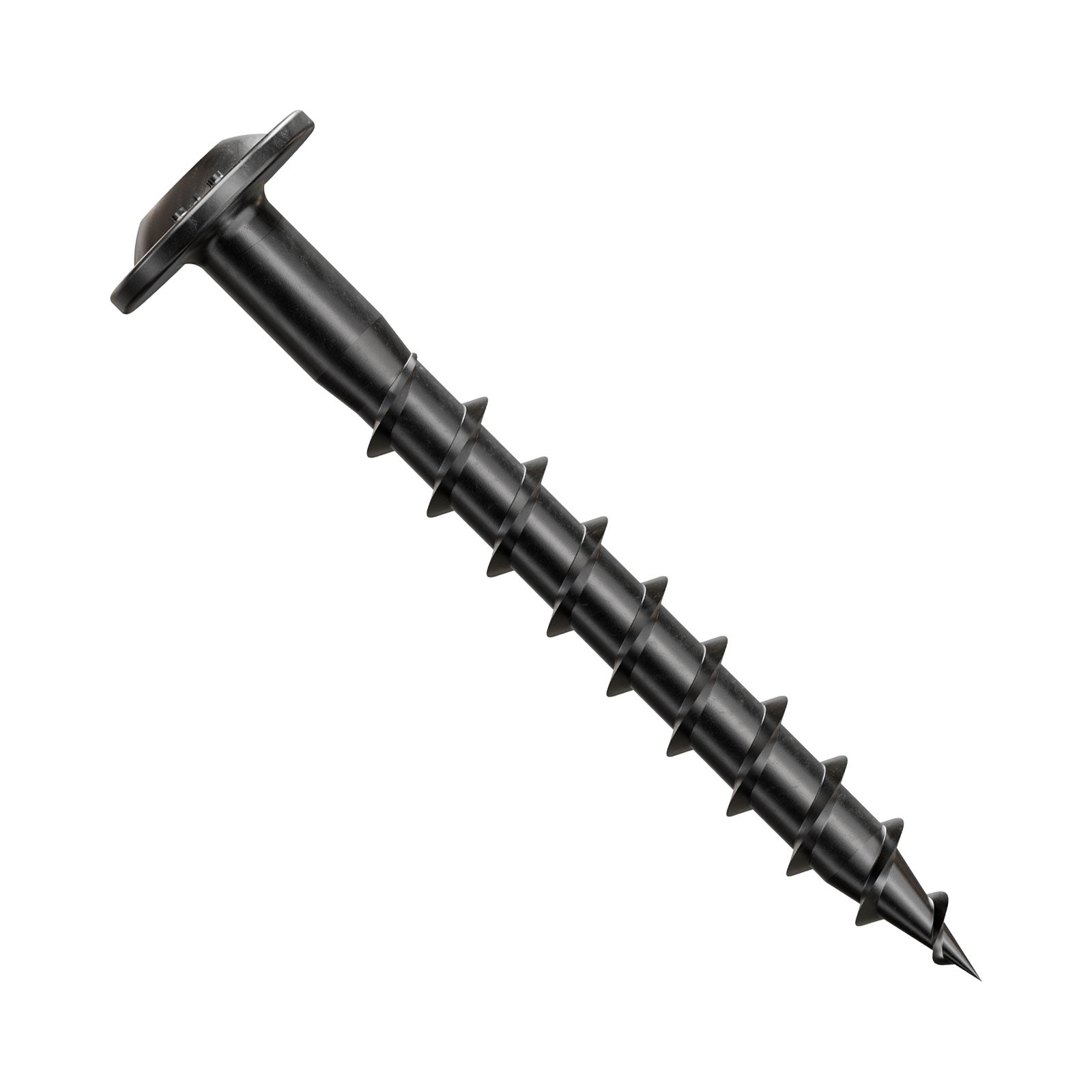 Simpson Strong-Tie #9 x 1-1/2" Outdoor Accents Wafer-Head Connector screw - Double Barrier Coating, Black | Qty. 50 
