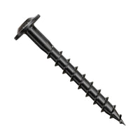 Simpson Strong-Tie #9 x 1-1/2" Outdoor Accents Wafer-Head Connector screw - Double Barrier Coating, Black | Qty. 50 