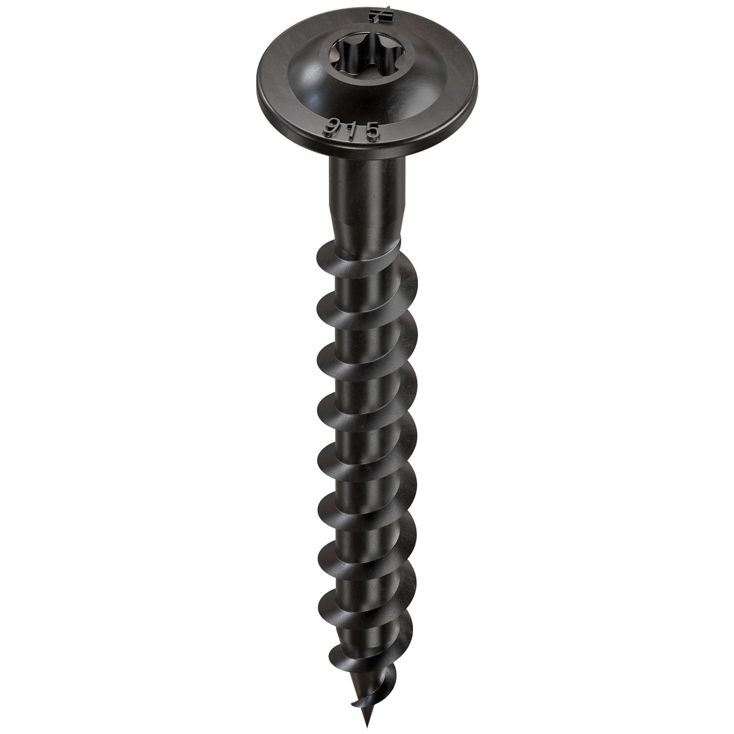 Simpson Strong-Tie #9 x 1-1/2" Outdoor Accents Wafer-Head Connector screw - Double Barrier Coating, Black | Qty. 50 