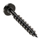 Simpson Strong-Tie #9 x 1-1/2" Outdoor Accents Wafer-Head Connector screw - Double Barrier Coating, Black | Qty. 50 