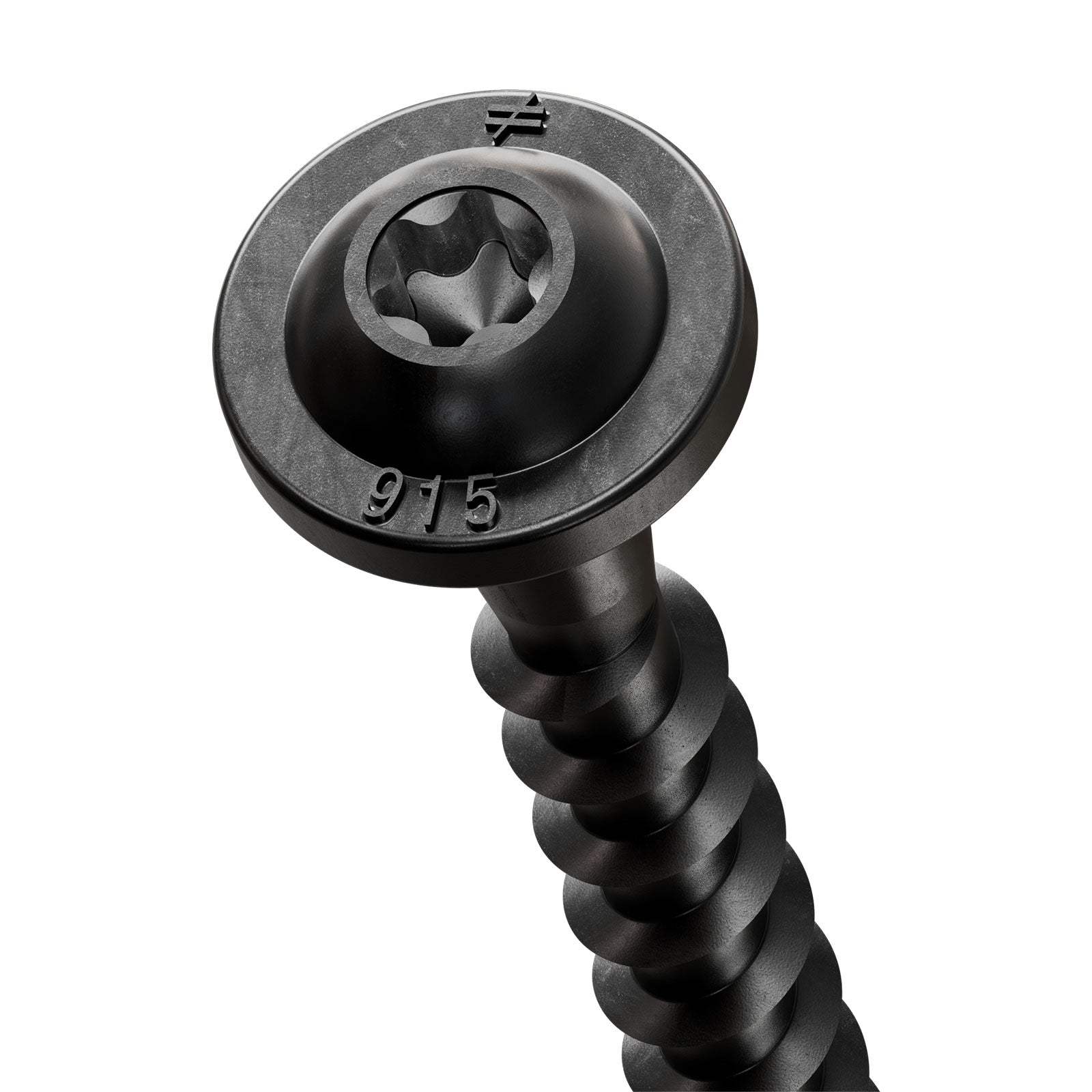 Simpson Strong-Tie #9 x 1-1/2" Outdoor Accents Wafer-Head Connector screw - Double Barrier Coating, Black | Qty. 50 