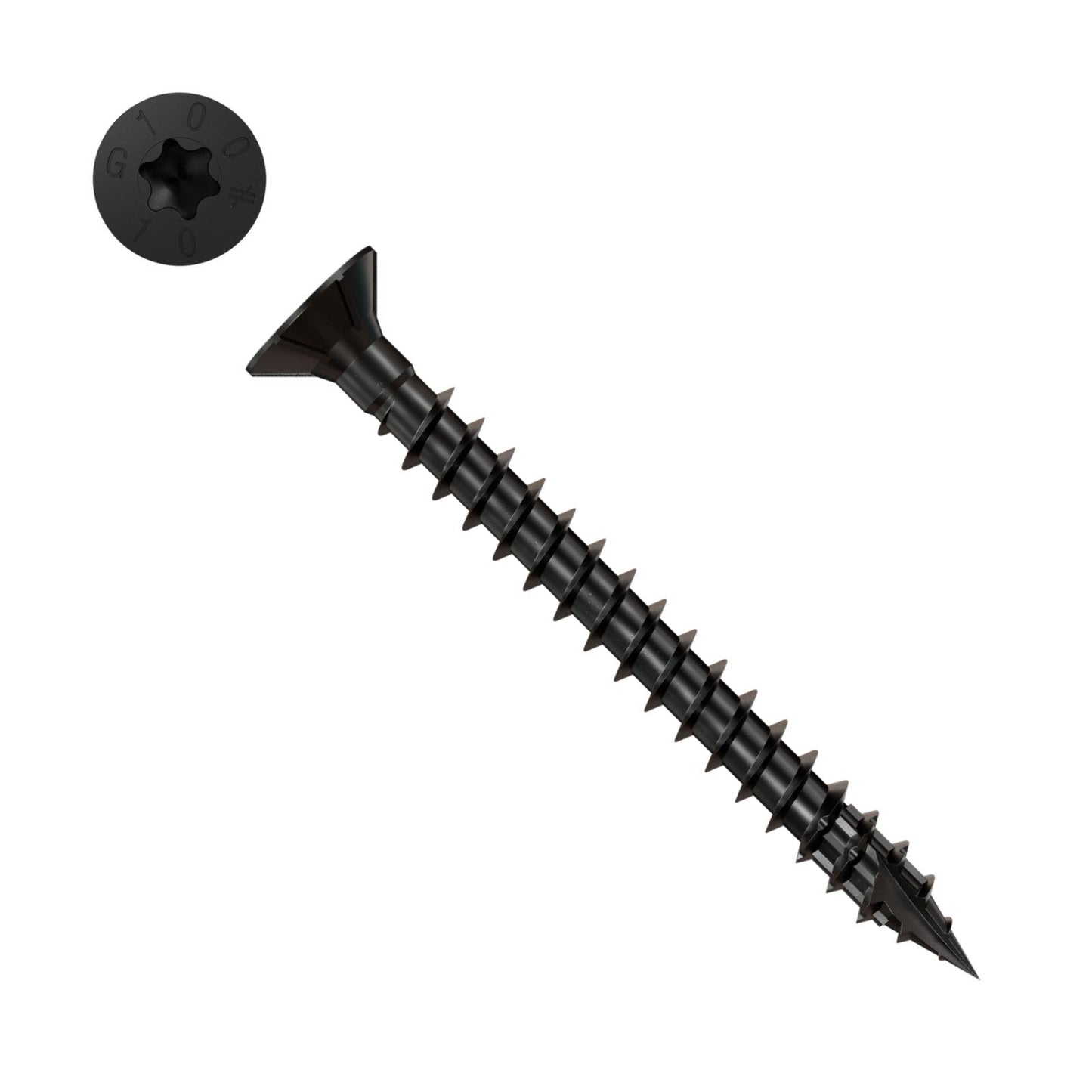 Simpson Strong-Tie Timber CF flat head screw with black e coat