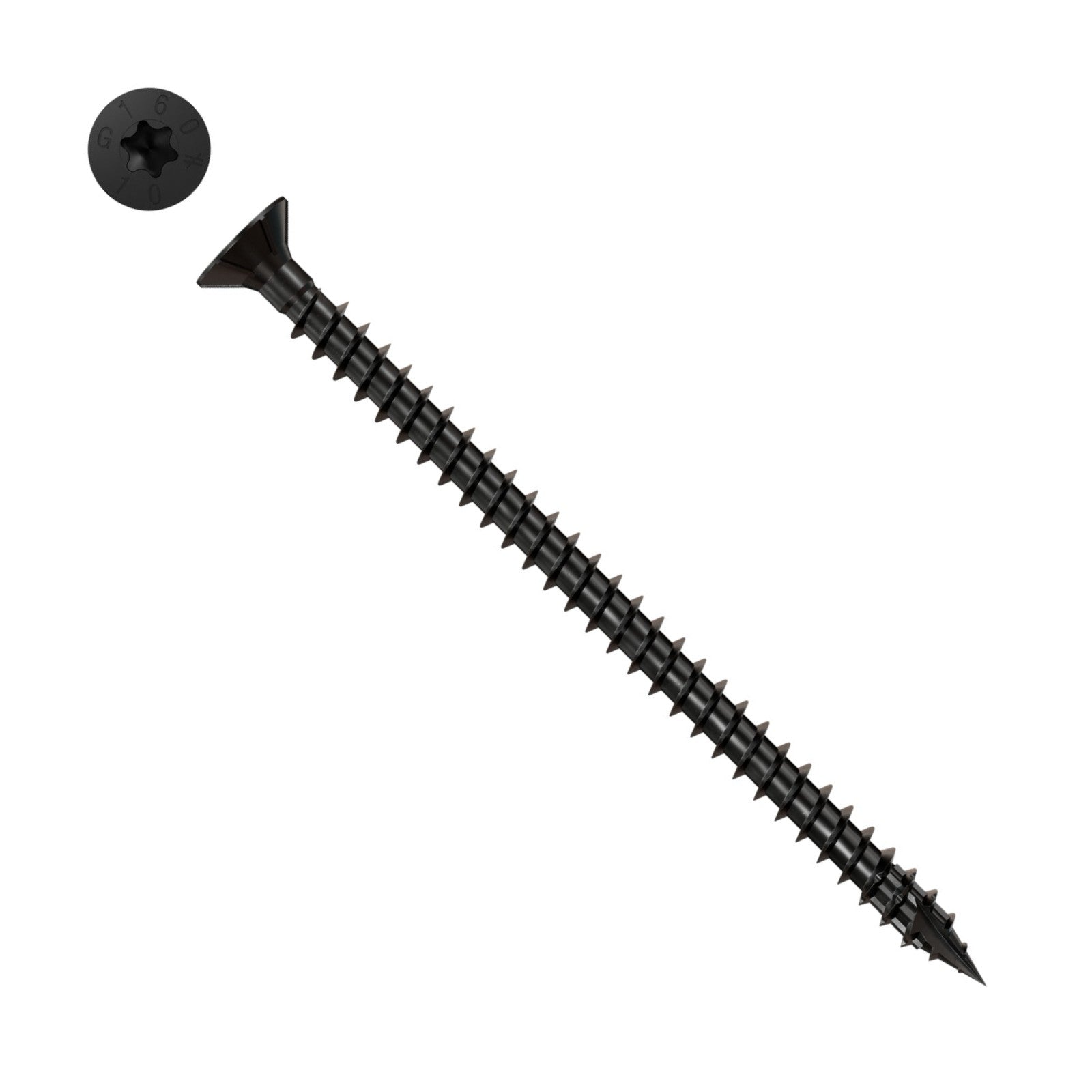 Simpson Strong-Tie Timber CF flat head screw with black e coat