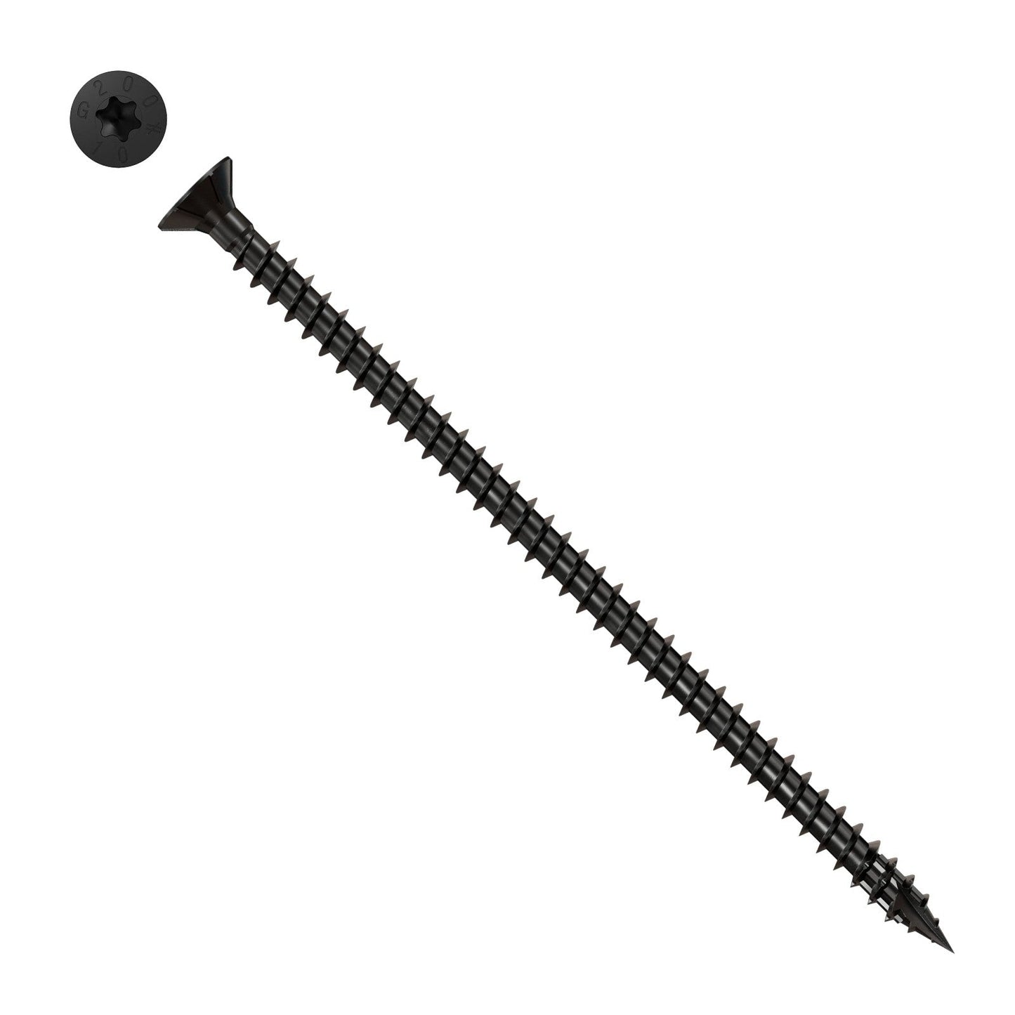 Simpson Strong-Tie Timber CF flat head screw with black e coat