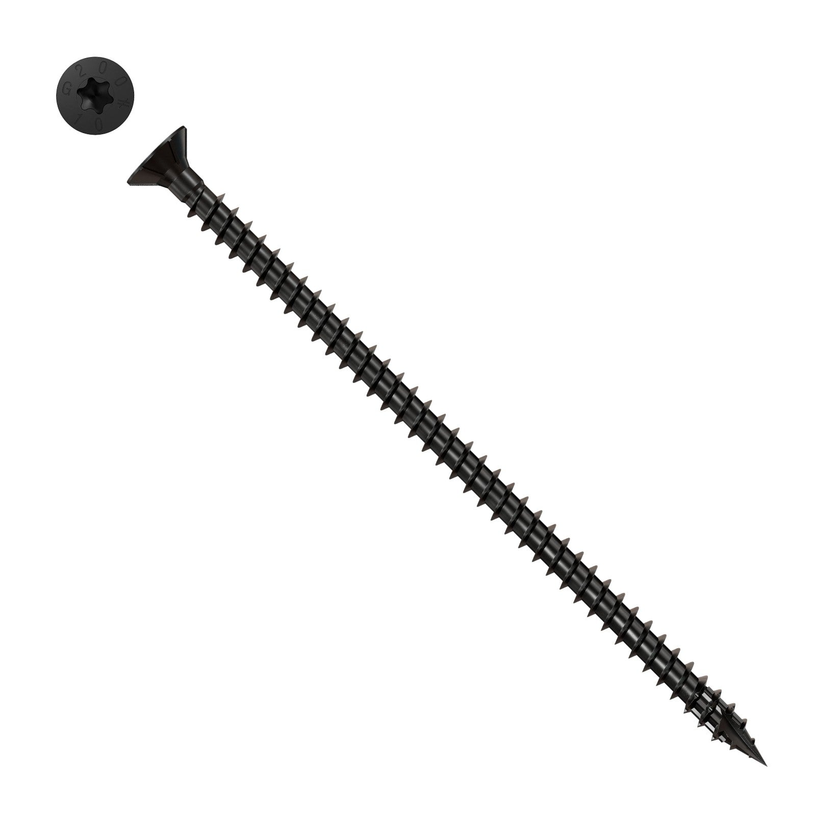 Simpson Strong-Tie Timber CF flat head screw with black e coat