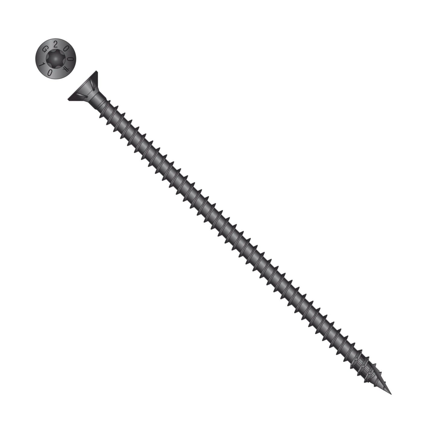 Simpson Strong-Tie Timber CF flat head screw with black e coat