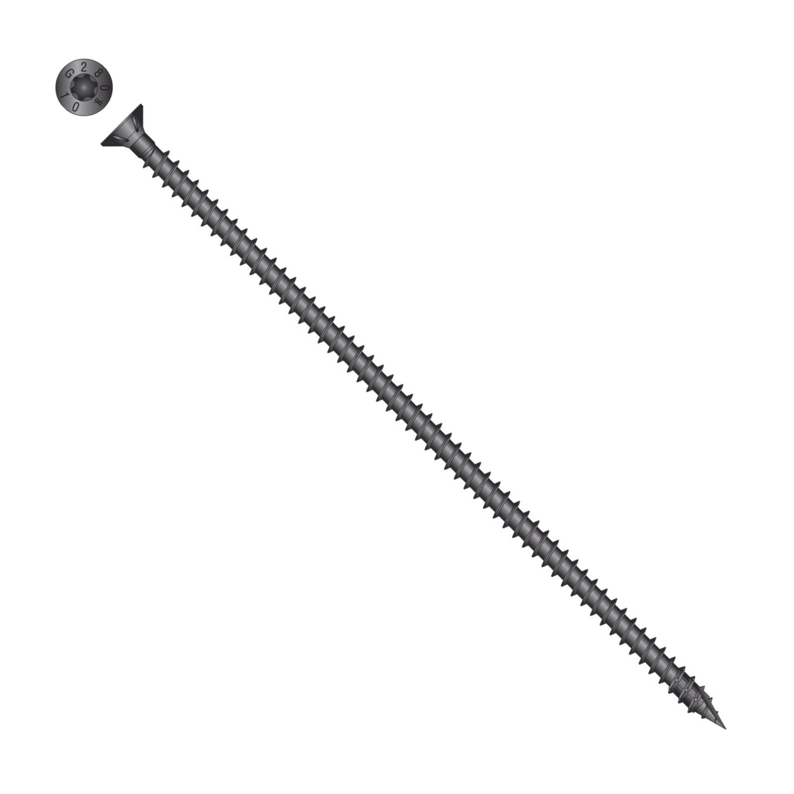 Simpson Strong-Tie Timber CF flat head screw with black e coat