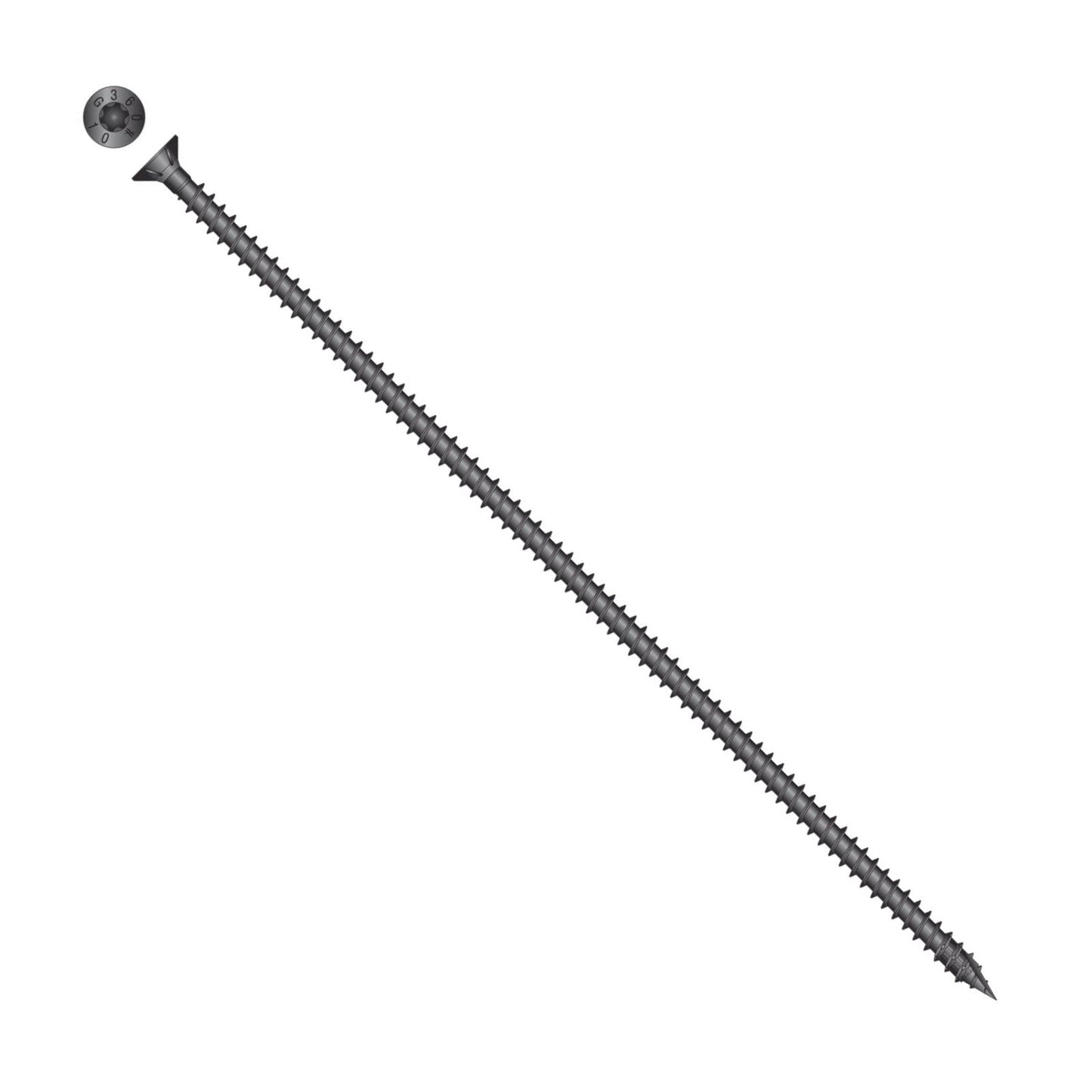 Simpson Strong-Tie Timber CF flat head screw with black e coat