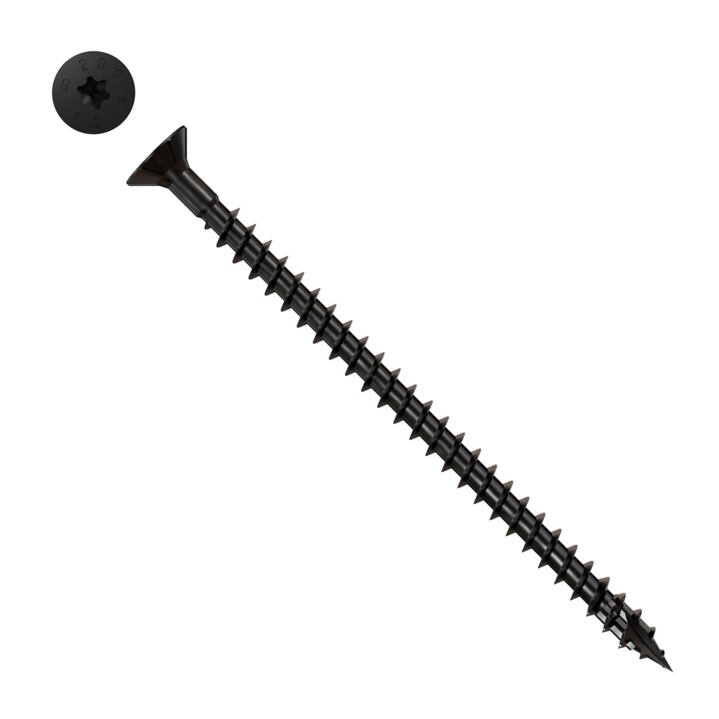 Simpson Strong-Tie Timber CF flat head screw with black e coat