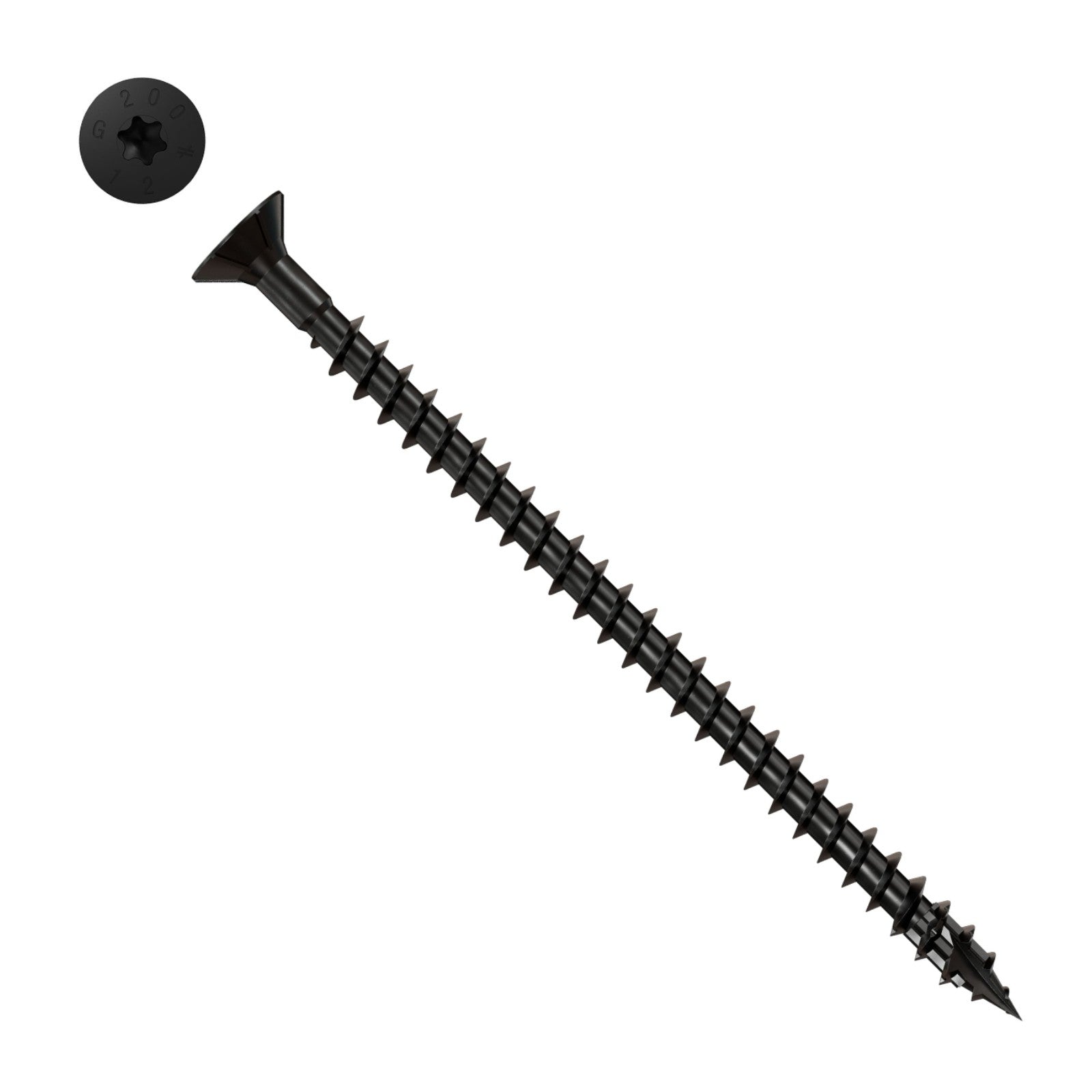Simpson Strong-Tie Timber CF flat head screw with black e coat