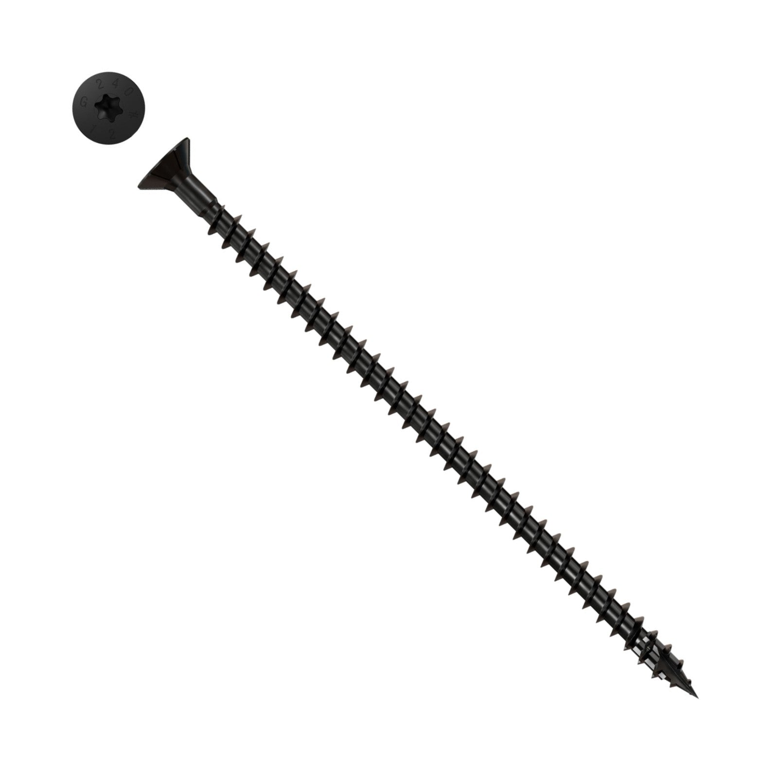 Simpson Strong-Tie Timber CF flat head screw with black e coat