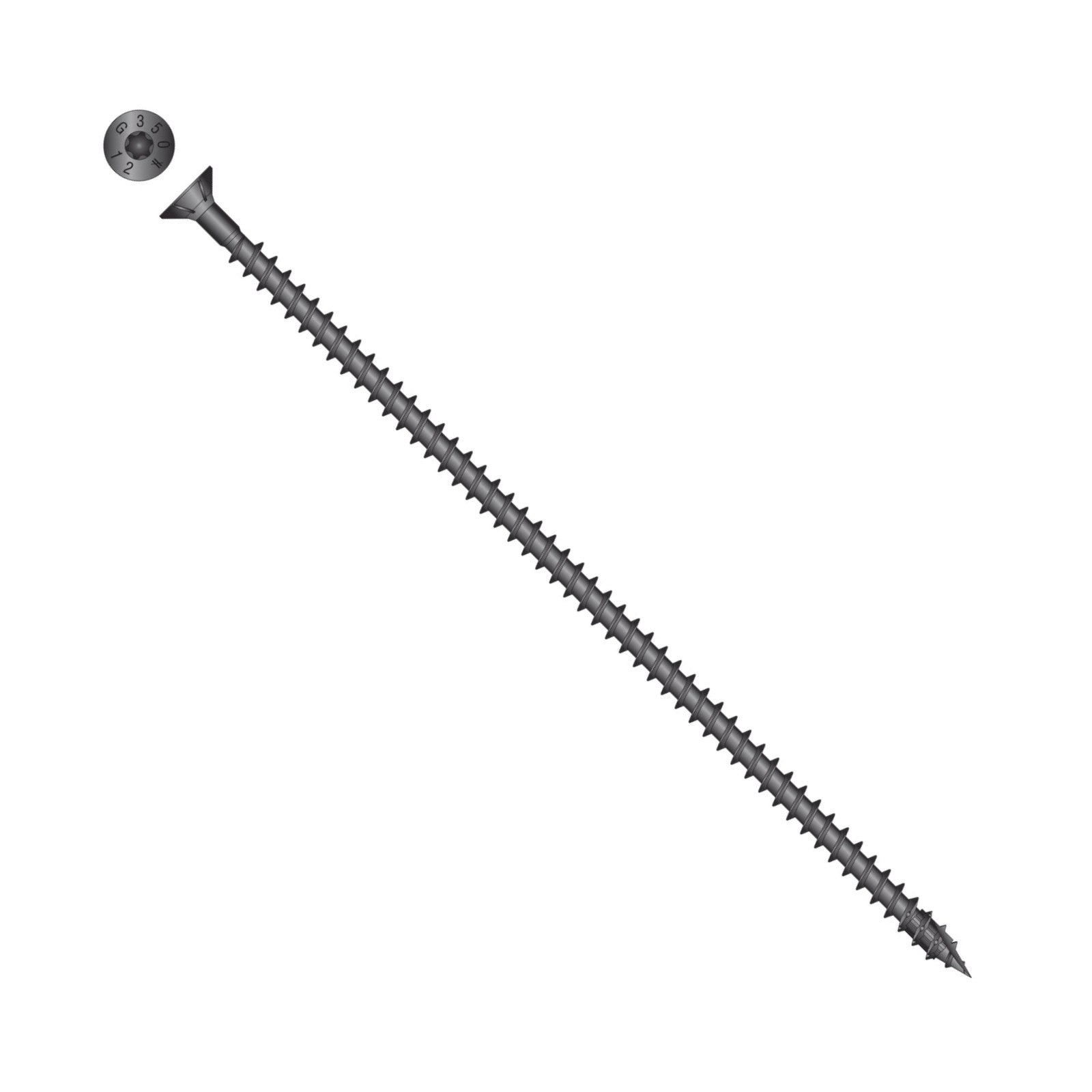 Simpson Strong-Tie Timber CF flat head screw with black e coat