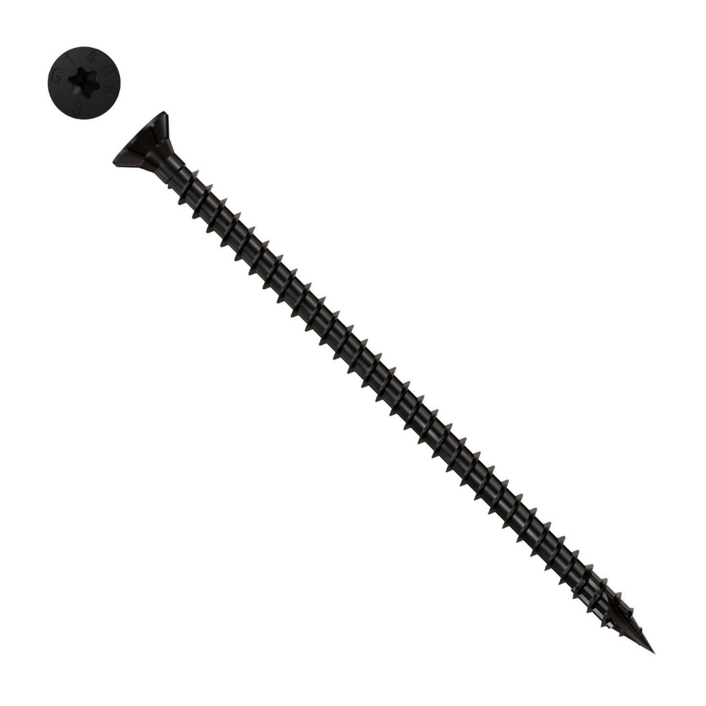 Simpson Strong-Tie Timber CF flat head screw with black e coat