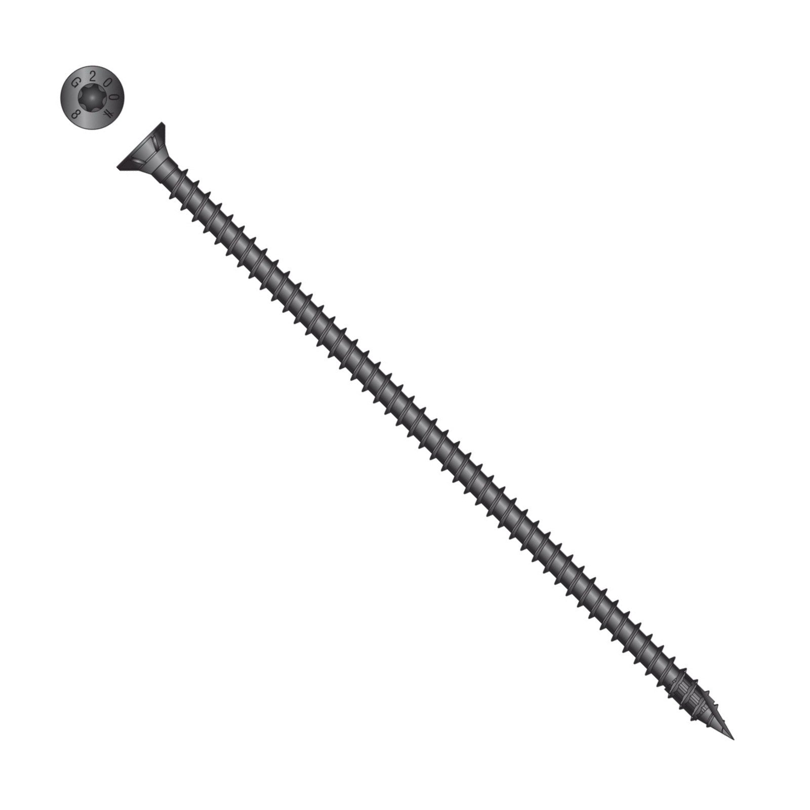 Simpson Strong-Tie Timber CF flat head screw with black e coat
