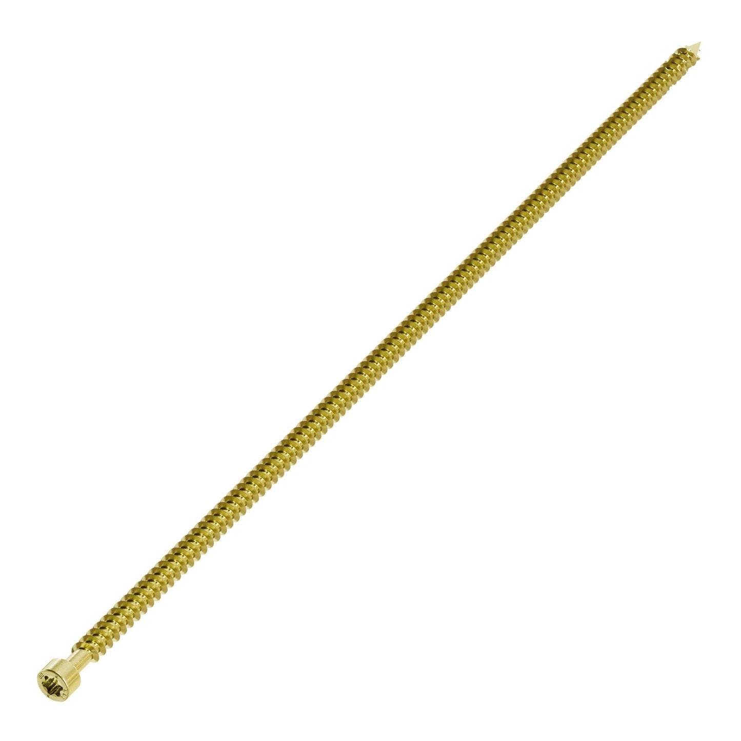 0.390" x 19-5/8" Strong-Drive SDCFC Timber-CF Screw - Yellow Zinc, Pkg 50