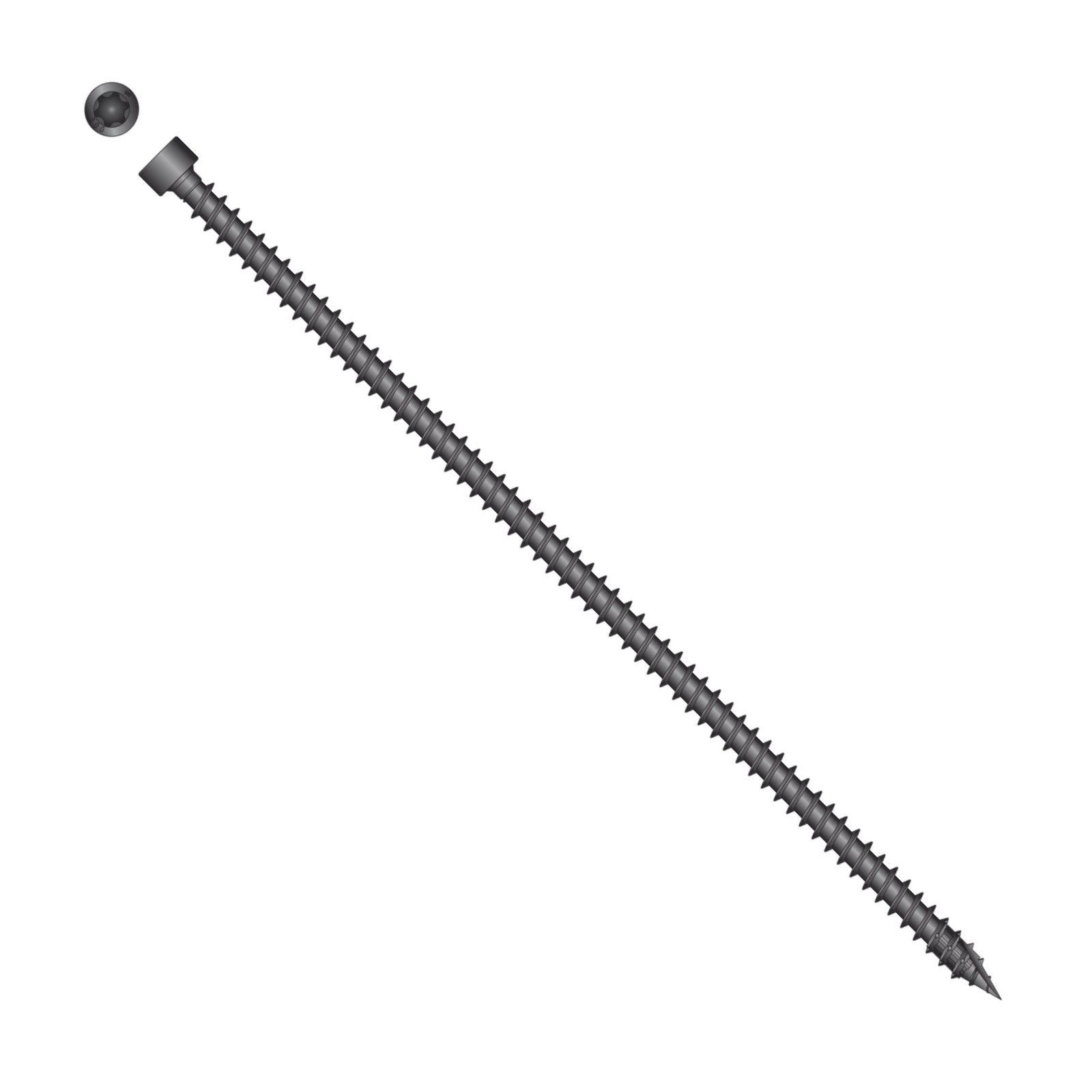Simpson Strong-Tie Timber CFC flat head screw with black e coat