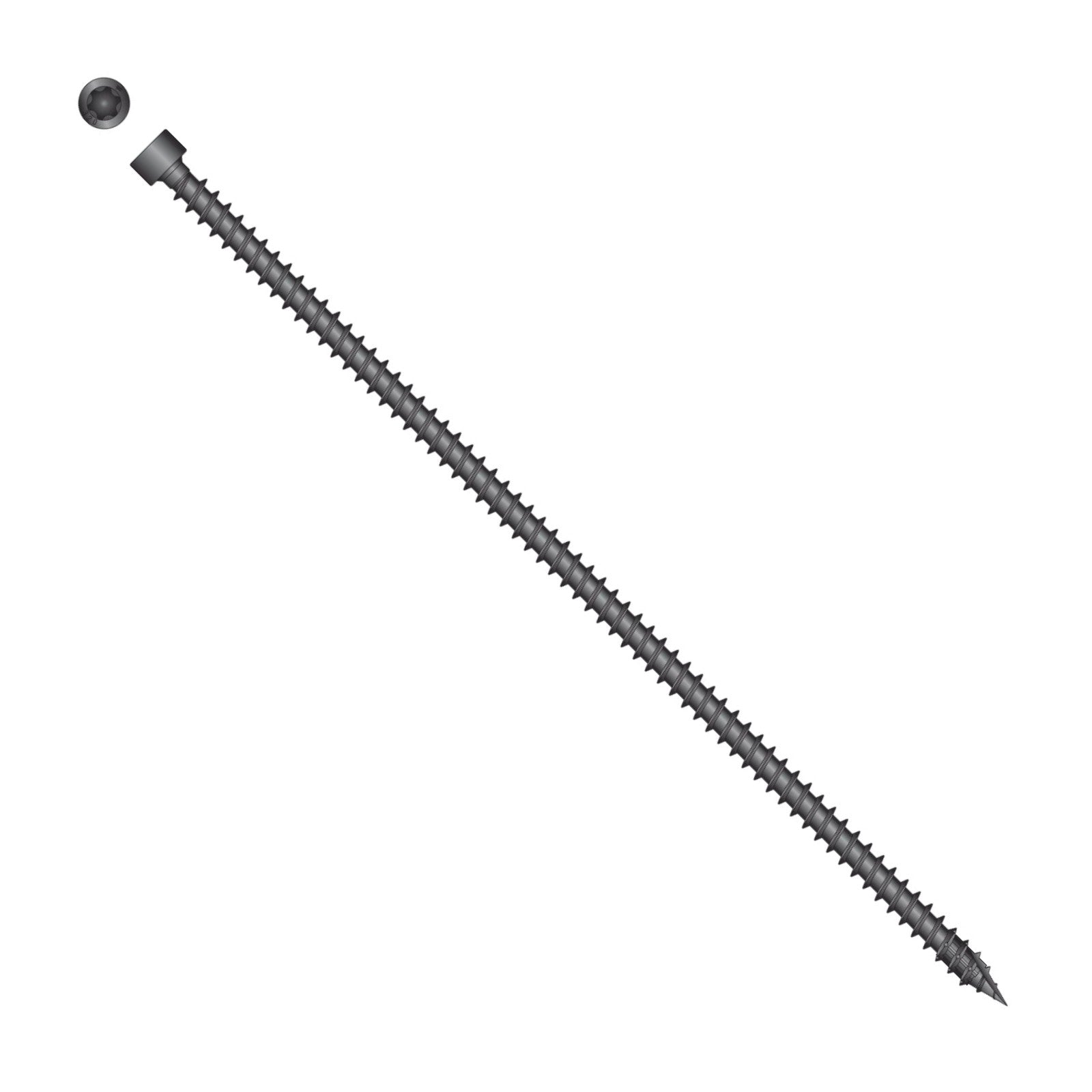 Simpson Strong-Tie Timber CFC flat head screw with black e coat