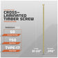 Strong-Drive SDCFC Cross-Laminated Timber Screw - Yellow Zinc - Specifications