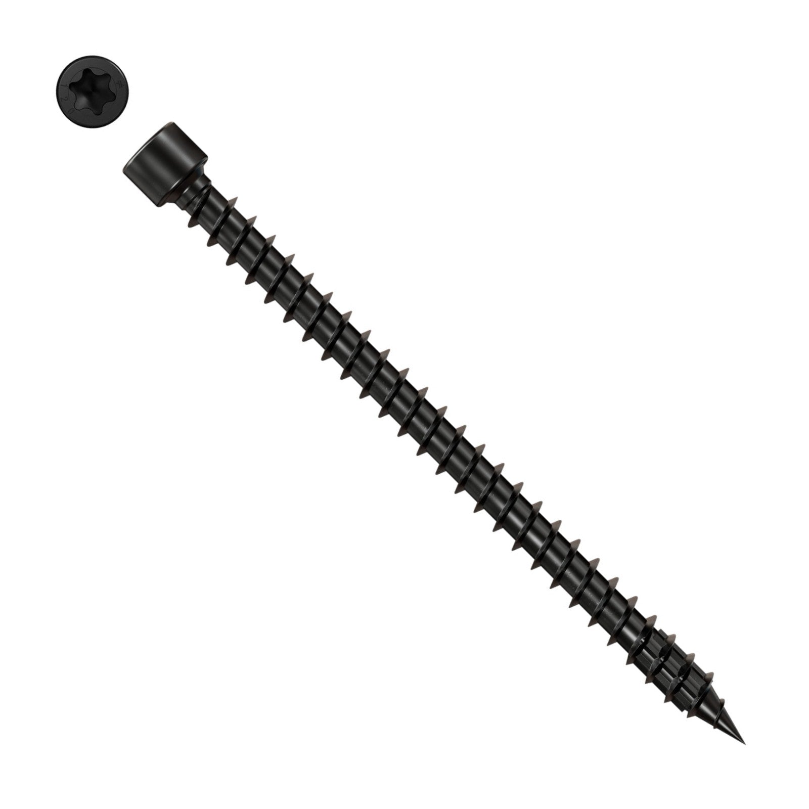 Simpson Strong-Tie Timber CFC flat head screw with black e coat