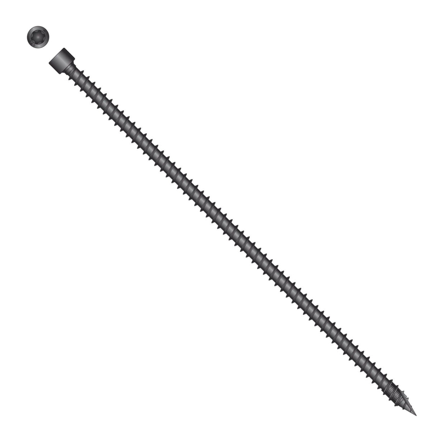 Simpson Strong-Tie Timber CFC flat head screw with black e coat