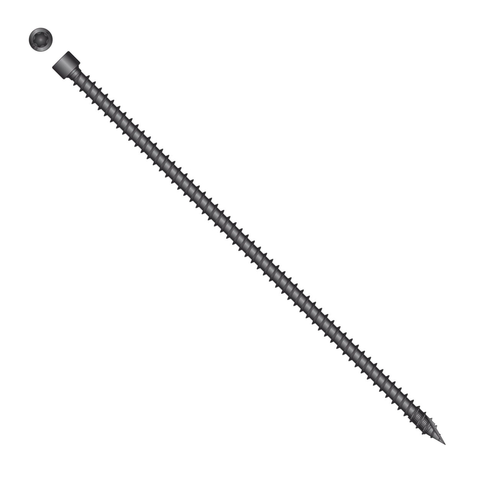 Simpson Strong-Tie Timber CFC flat head screw with black e coat