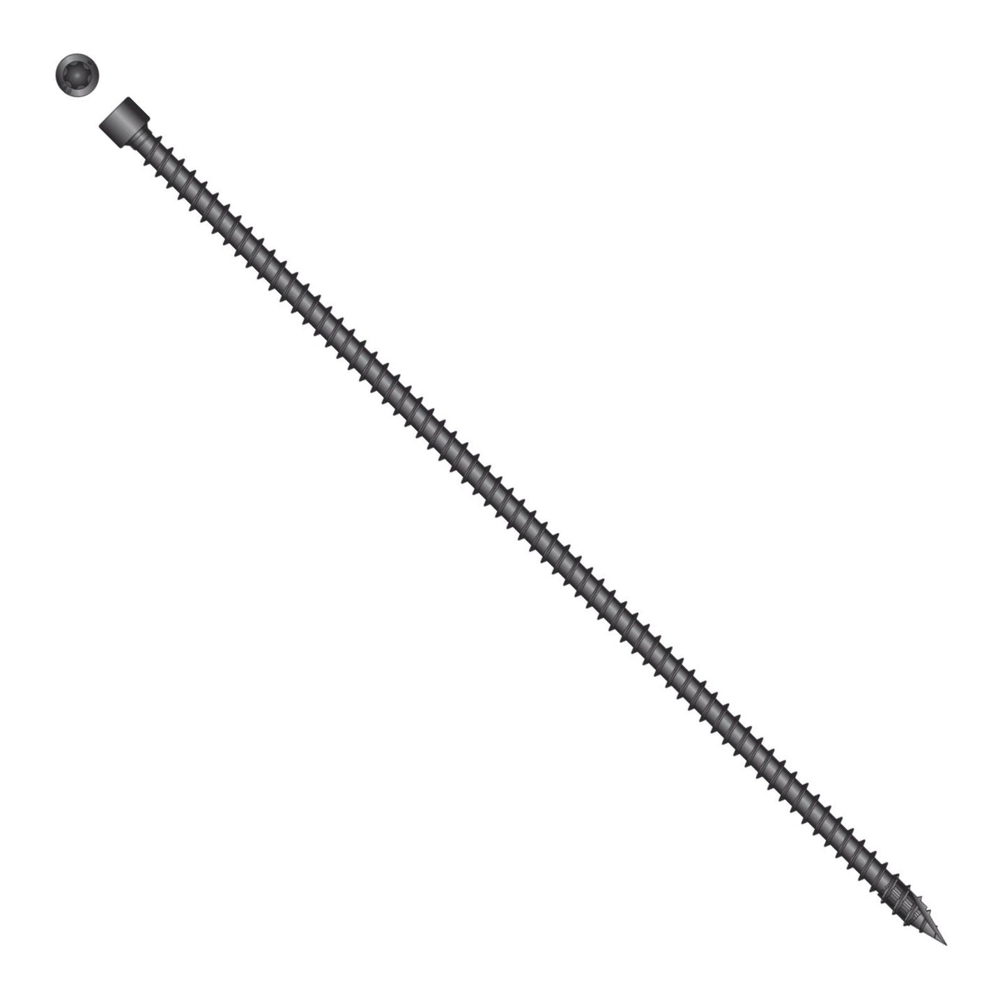 Simpson Strong-Tie Timber CFC flat head screw with black e coat