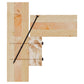 Simpson Strong-Tie SDCP Timber-CP Screw - Black E-Coat - Ledger Sideview Installation